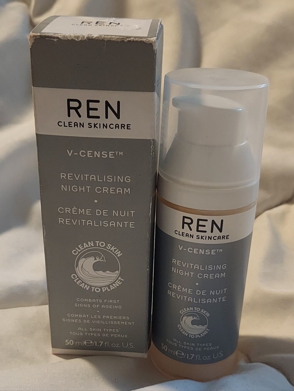 REN V-Cense Revitalising Night Cream 50ml NEW